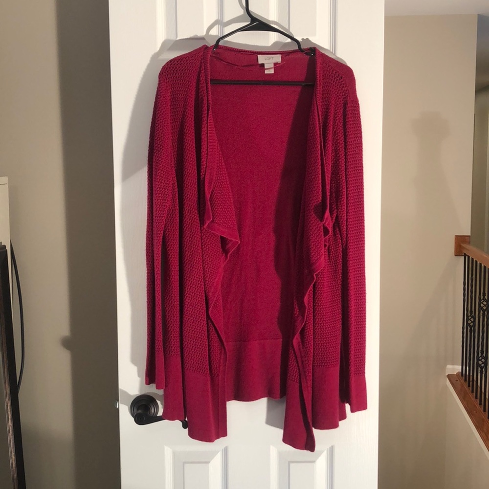 Loft XL red cardigan